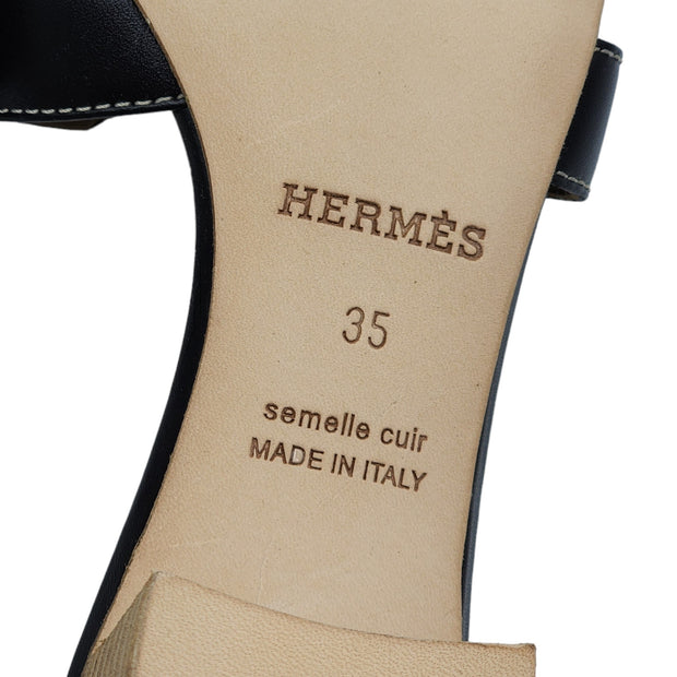 Hermes Oasis Sandals Black