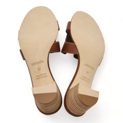 Hermes Oasis Sandals Gold Brown