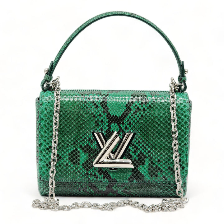 Louis Vuitton Twist MM Green Python