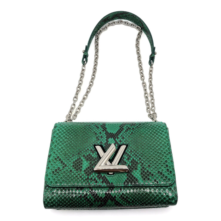 Louis Vuitton Twist MM Green Python