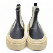 MM6 Maison Margiela Round-toe Leather Ankle Boots