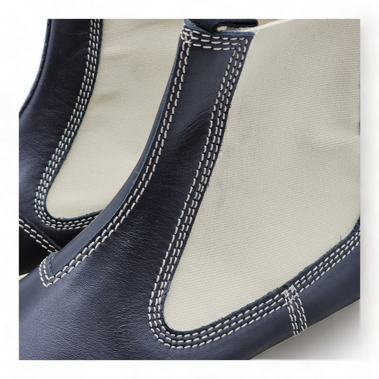 MM6 Maison Margiela Round-toe Leather Ankle Boots