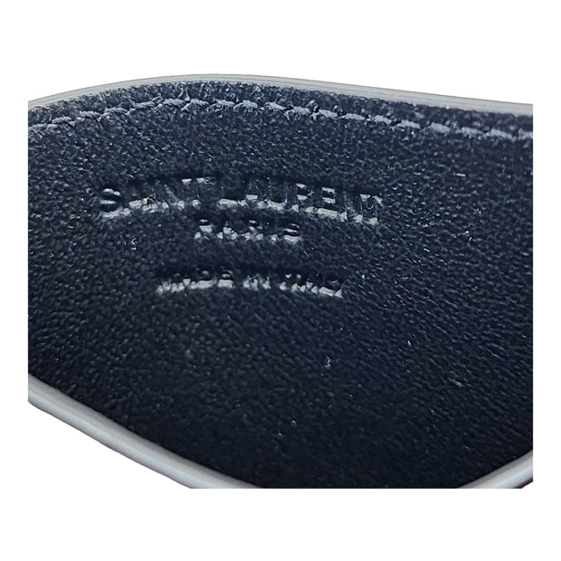 Saint Laurent Grain de Poudre Embossed Leather Card Case Wallet
