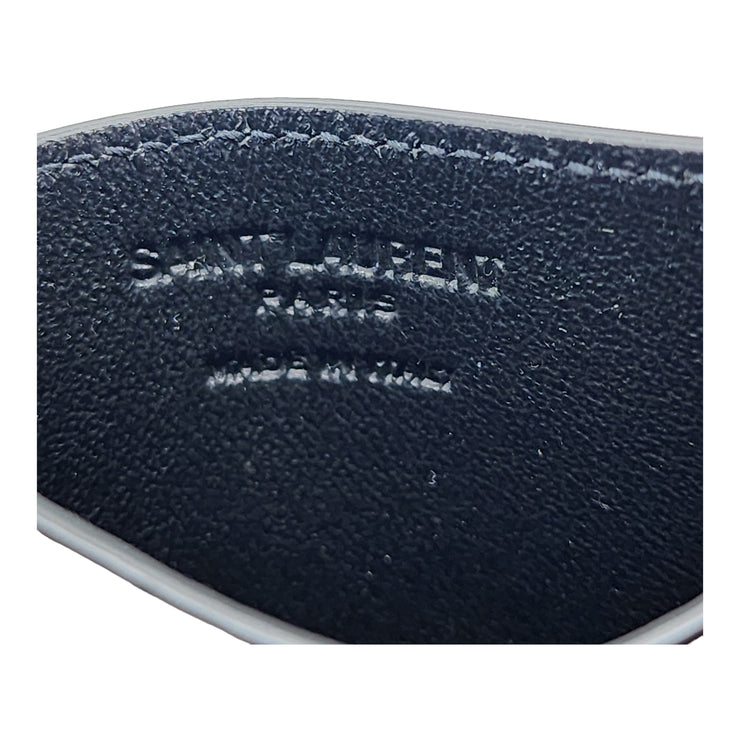 Saint Laurent Grain de Poudre Embossed Leather Card Case Wallet