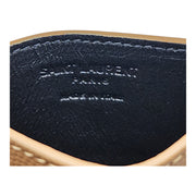 Saint Laurent Grain de Poudre Embossed Leather Card Case Wallet