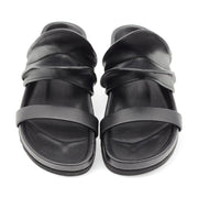 Rick Owens Brancusi Granola Leather Sandals 'Black'