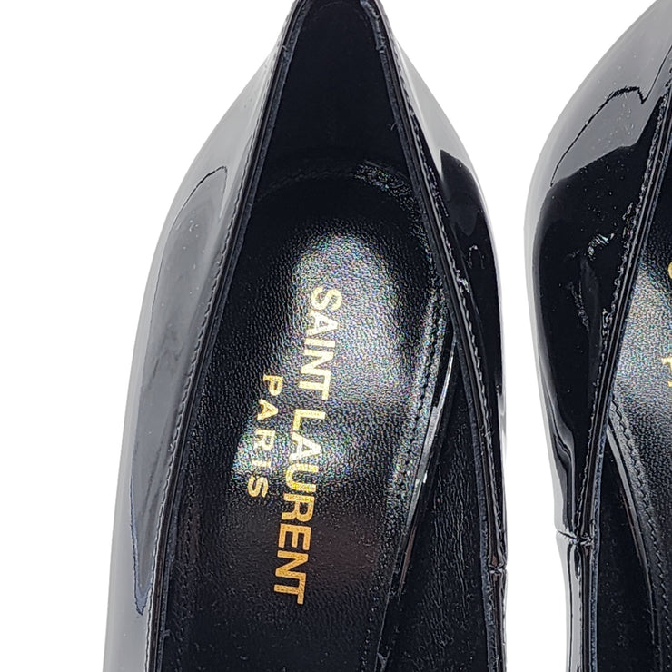 Saint Laurent Teddy Patent Leather Pumps Heels Shoes