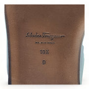 Salvatore Ferragamo Goya Leather Loafers Black