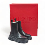 Valentino Trackstud Leather Boots