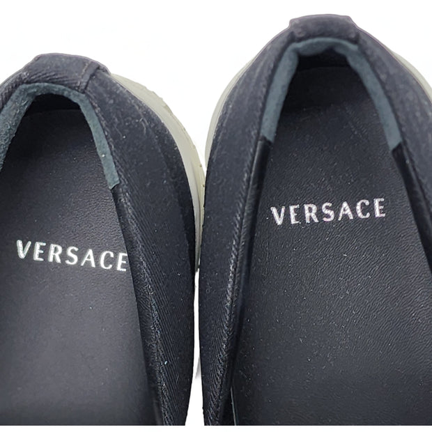 Versace Canvas Slip On Sneakers