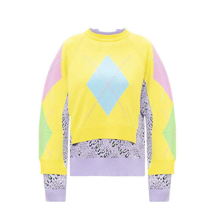 Versace Patterned Women's Sweater - Wool Blend - Multicolor