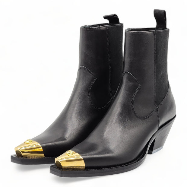 Versace Cowboy Leather Boots