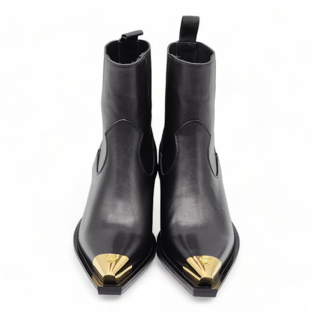 Versace Cowboy Leather Boots
