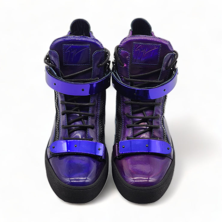 Giuseppe Zanotti Coby Hi Top Leather Sneakers _ purple
