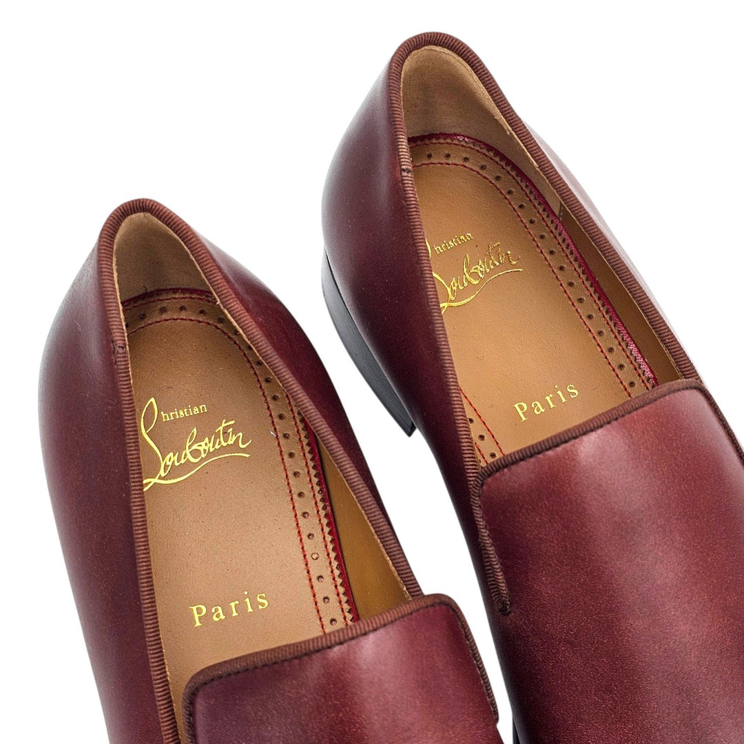 Christian Louboutin Danny Flex Leather Loafers in Brown Size 42.5 US 9.5 - $1120
