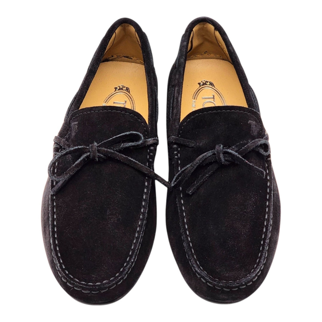 Tod's City Gommino Driving Men's Suede Loafers Black UK 5.5 US 7