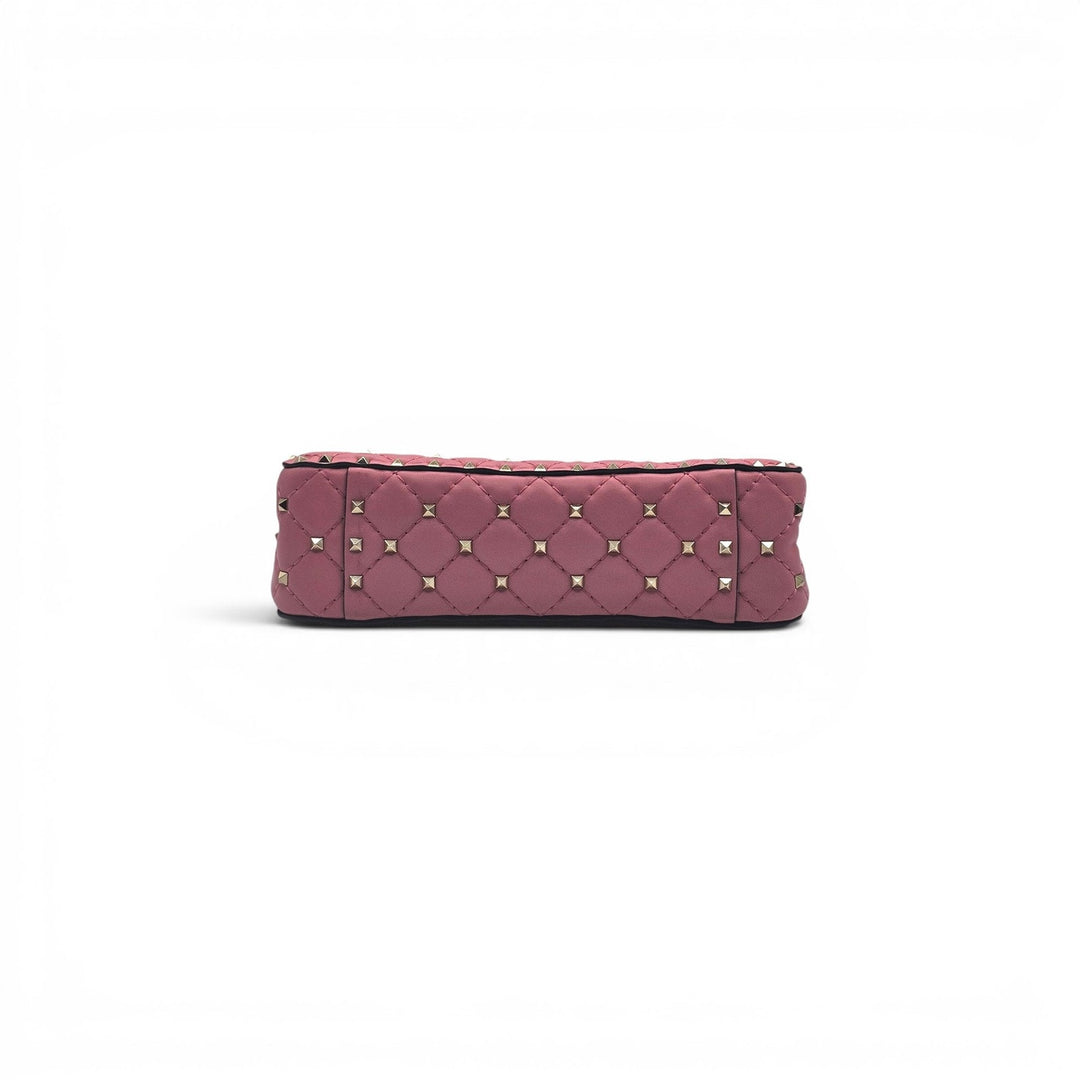 Valentino Garavani Rockstud Spike Medium Pink Leather Shoulder Bag NWOT $3500