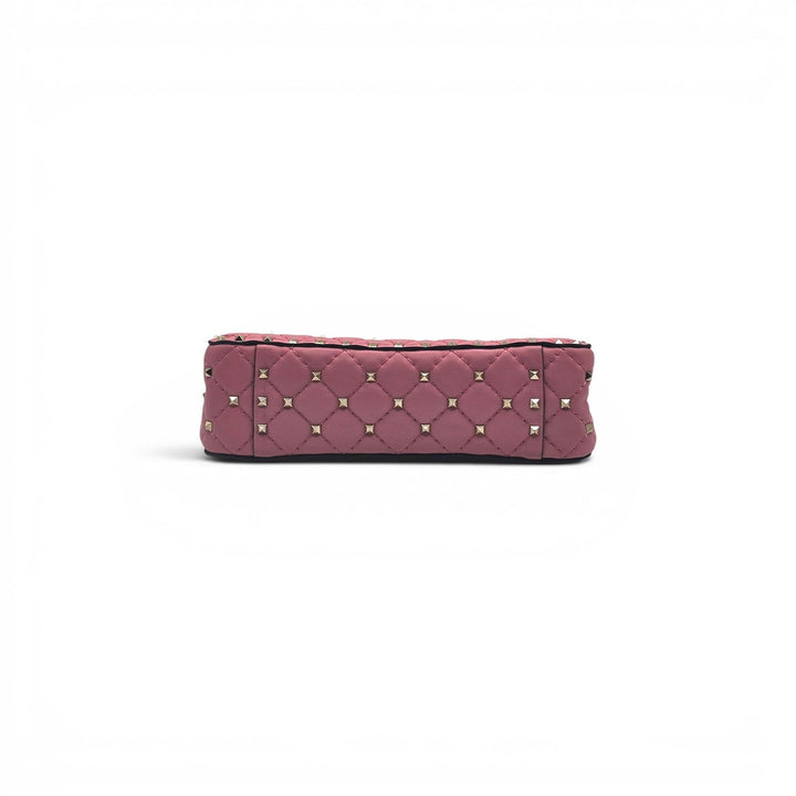 Valentino Garavani Rockstud Spike Medium Pink Leather Shoulder Bag NWOT $3500