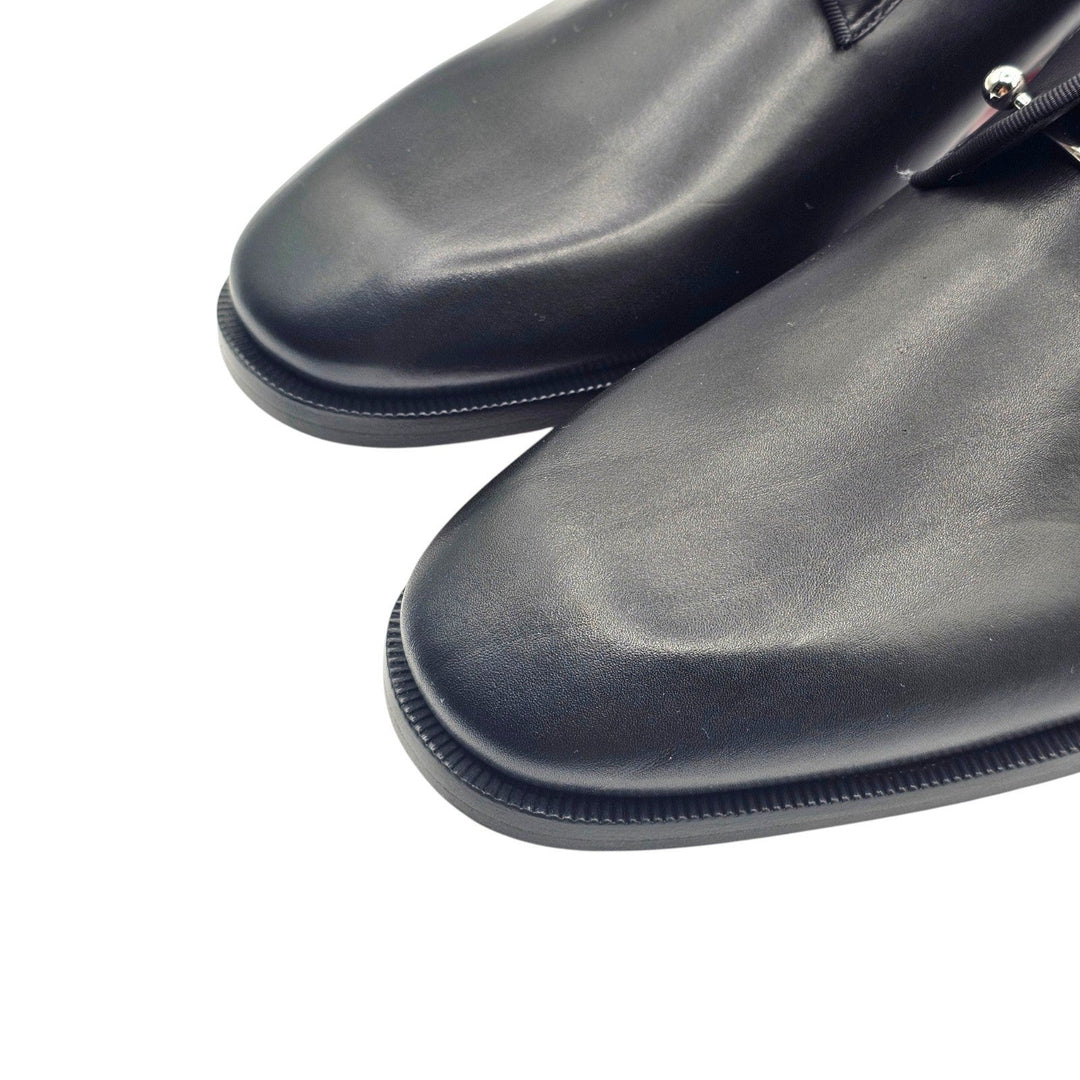 Christian Louboutin Chambeliss Leather Derby Shoes Black EU 44.5 US 11.5 $1350