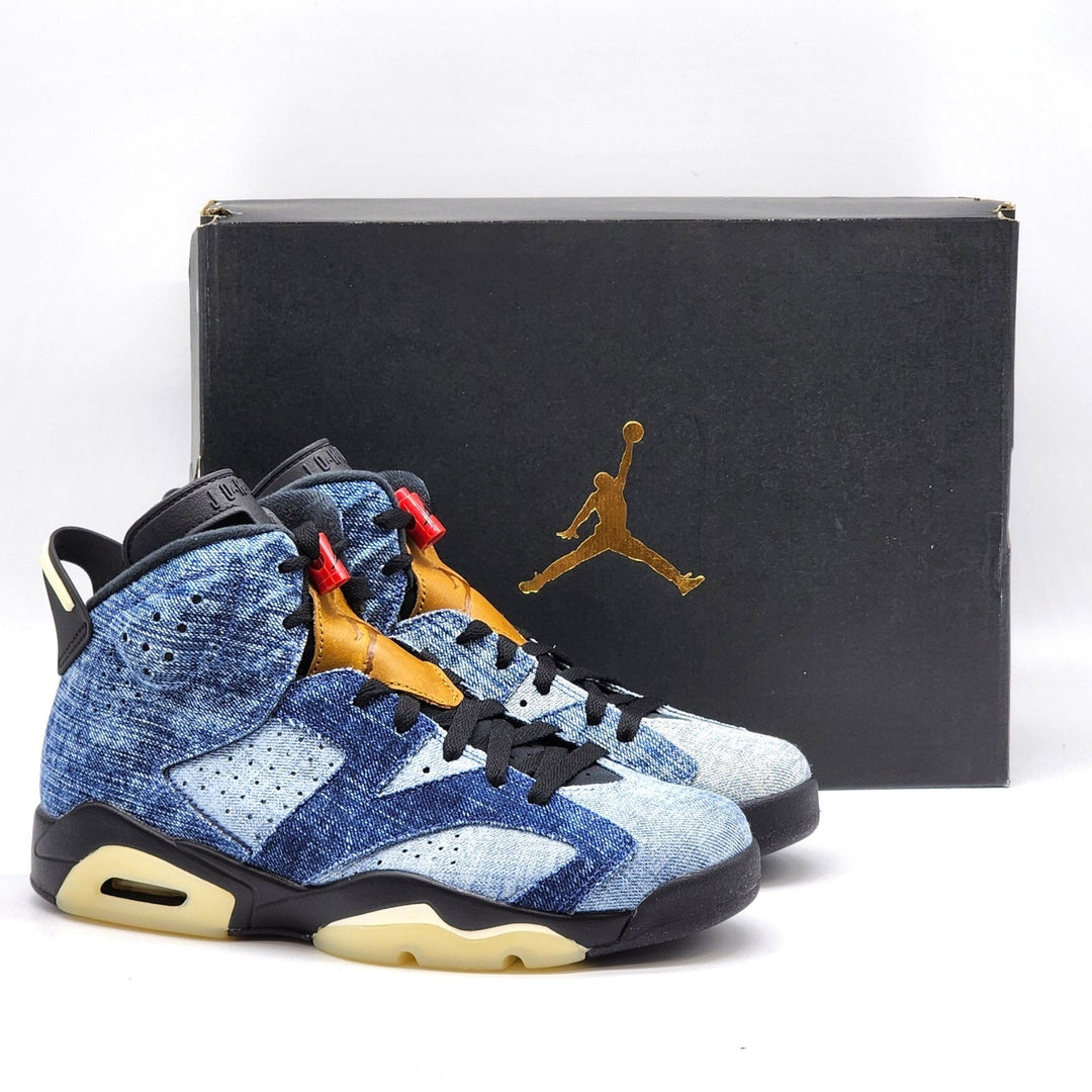 Nike Air Jordan 6 Retro Washed Denim Men’s Sneakers CT5350-401 EU 40 US 7 – New