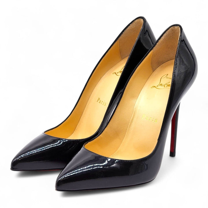 Christian Louboutin Patent Leather Kate 100mm Pumps in Black