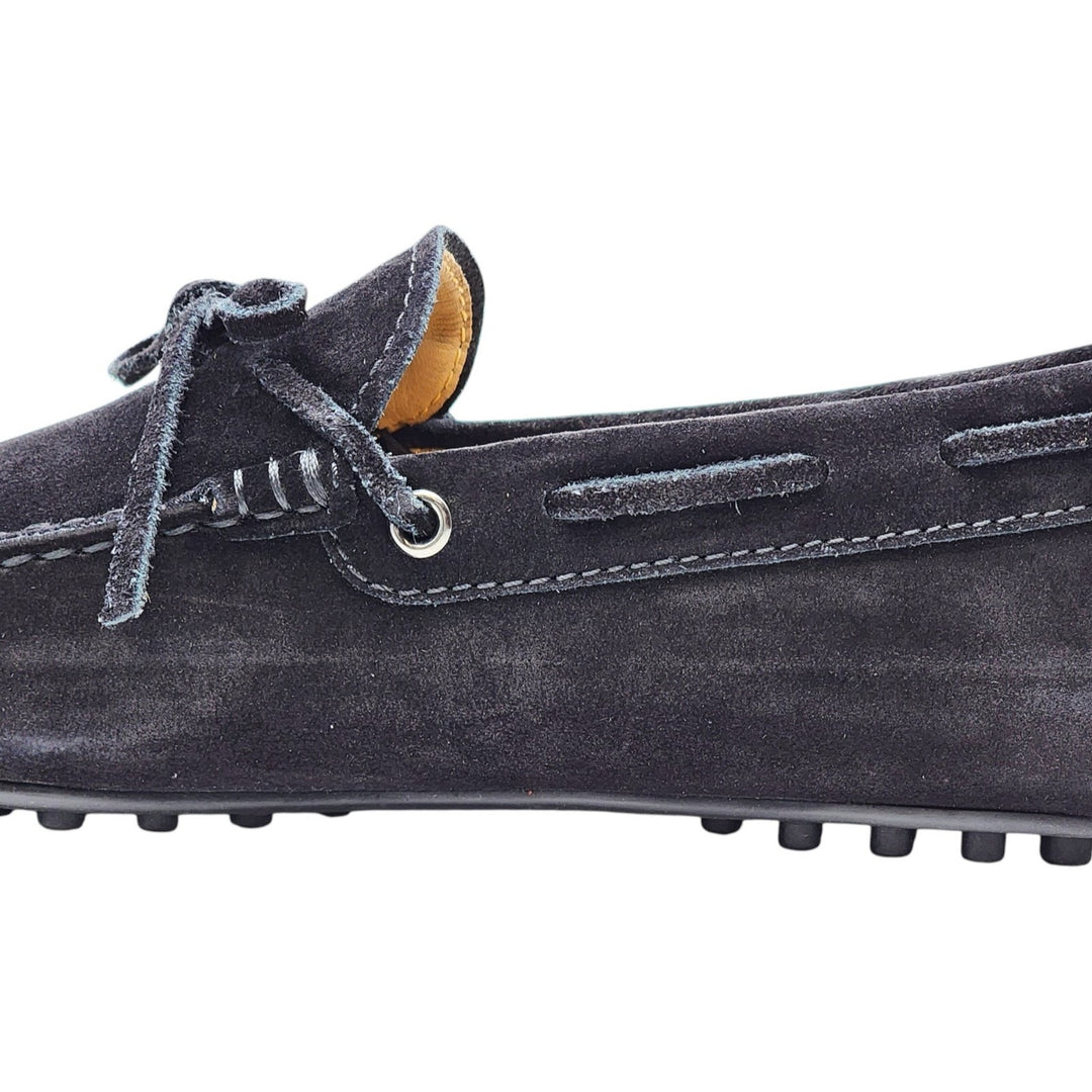 Tod's City Gommino Driving Men's Suede Loafers Black UK 5.5 US 7