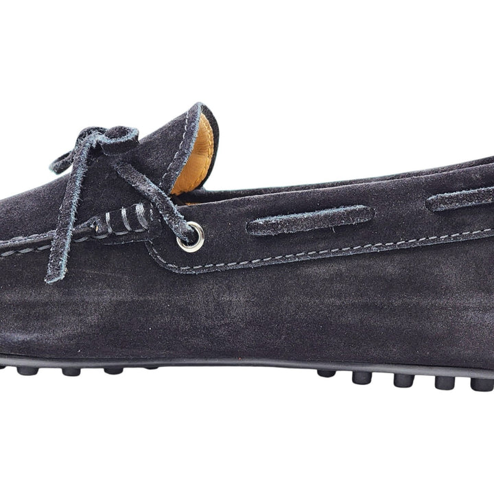 Tod's City Gommino Driving Men's Suede Loafers Black UK 5.5 US 7