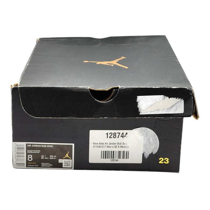 Air Jordan Dub Zero 311046- 017 Men’s Sneakers Black Taxi EU 41 US 8 - NWB