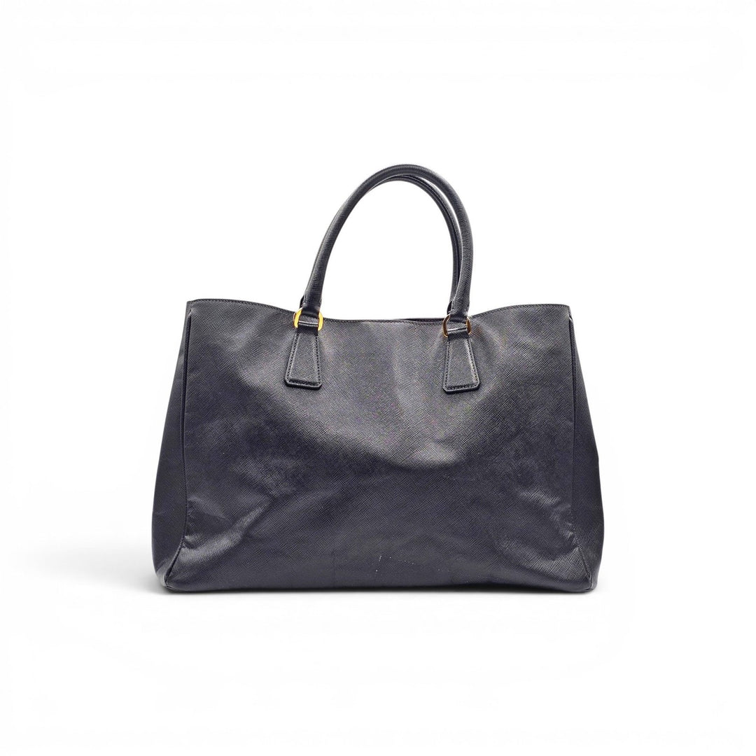 Prada Galleria Saffiano Leather Large Double Handle Tote Bag Black