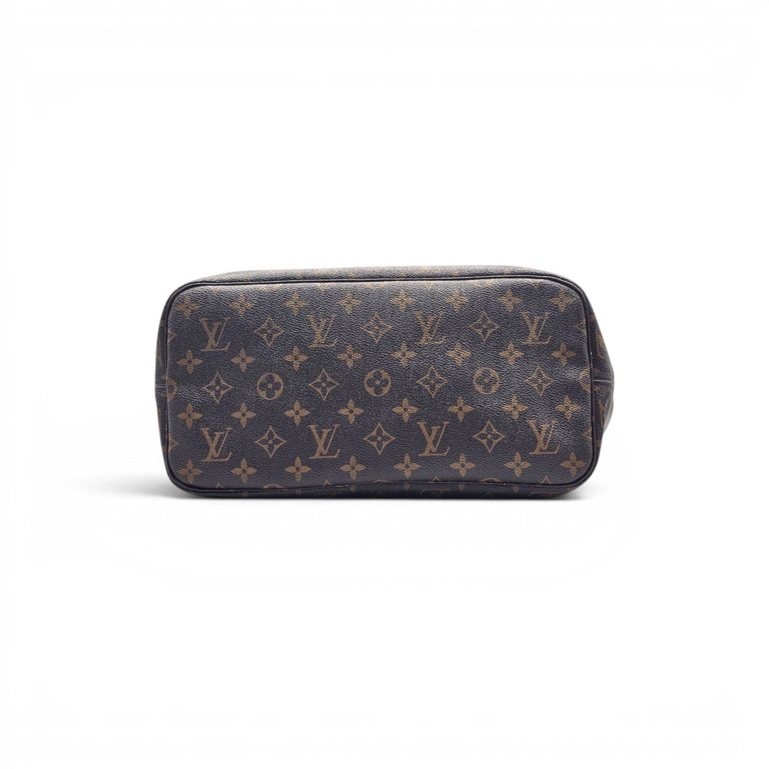Louis Vuitton Neverfull MM Tote Bag in Brown LV Monogram - NFC Microchipped