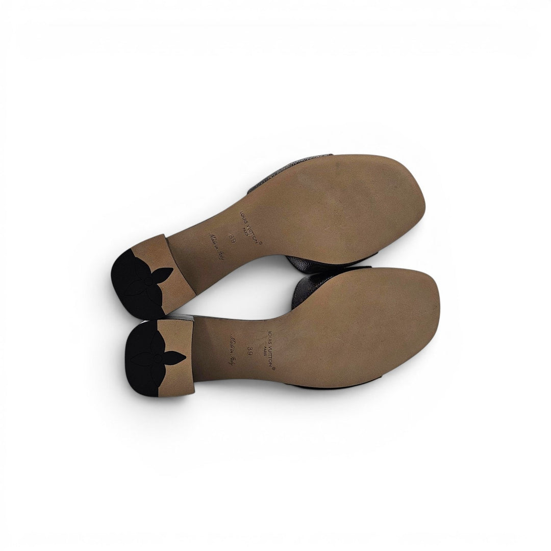 Louis Vuitton LV Frame Mule Monogram Canvas Sandals Brown EU 39 US 9 - NWB