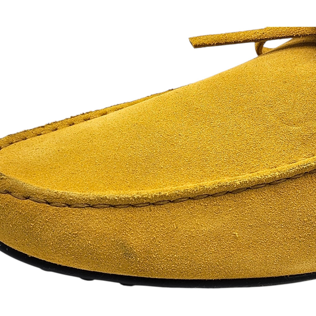 Tod's City Gommino Driving Men's Suede Loafers Yellow UK 11 US 12.5
