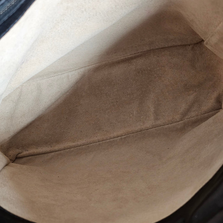 Bottega Veneta Small Tote Bag Black Nappa Leather Intrecciato Parachute Woven