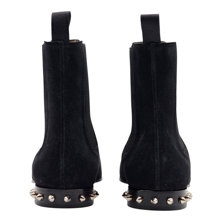 Christian Louboutin So Roadie Flat Suede Boots Black EU 41 US 8