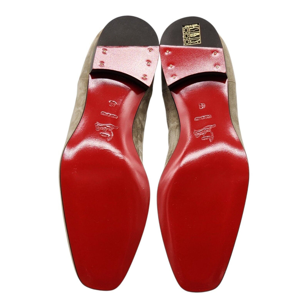Christian Louboutin Roadie Flat Suede Boots – Beige – EU 43 / US 10 $1195