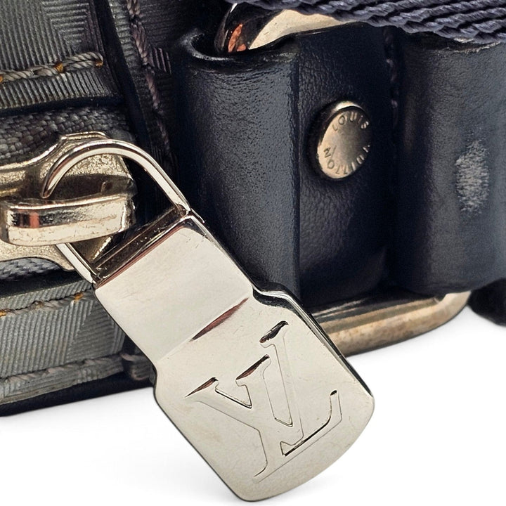Louis Vuitton Monogram Satellite Alpha Crossbody Messenger Bag Silver M44169