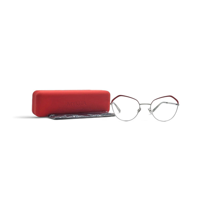 MYKITA BAMBI Eyeglasses Red Silver 50-20-140 Col C387 Handmade - NWB $850