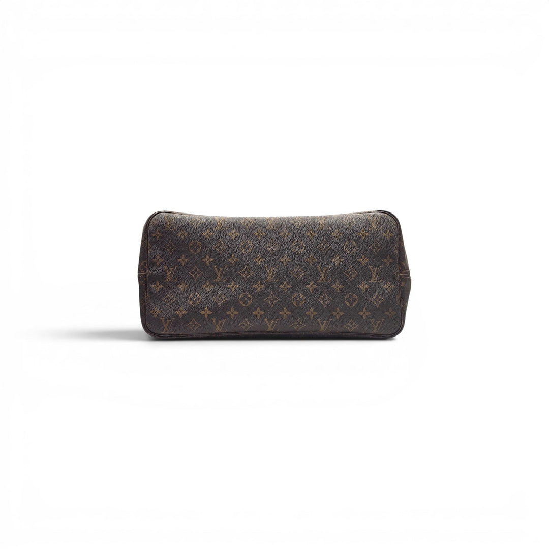 Louis Vuitton Neverfull MM Monogram Canvas Tote Bag Brown - Preowned