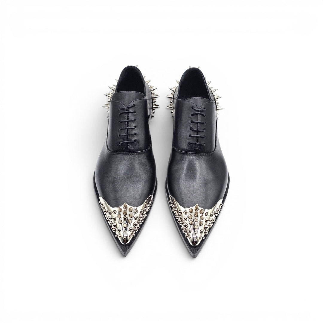 Christian Louboutin Cheliviss Meteor Leather Oxford Shoes EU 41.5 US 8.5
