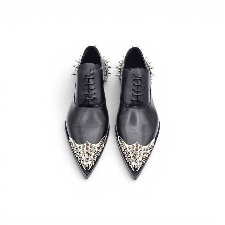 Christian Louboutin Cheliviss Meteor Leather Oxford Shoes EU 41.5 US 8.5