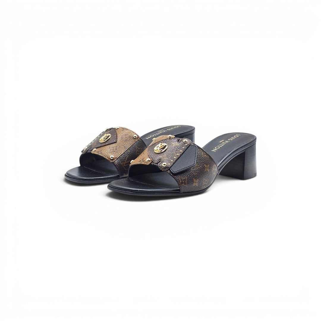 Louis Vuitton LV Frame Mule Monogram Canvas Sandals Brown EU 39 US 9 - NWB