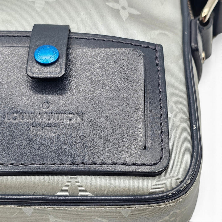 Louis Vuitton Monogram Satellite Alpha Crossbody Messenger Bag Silver M44169