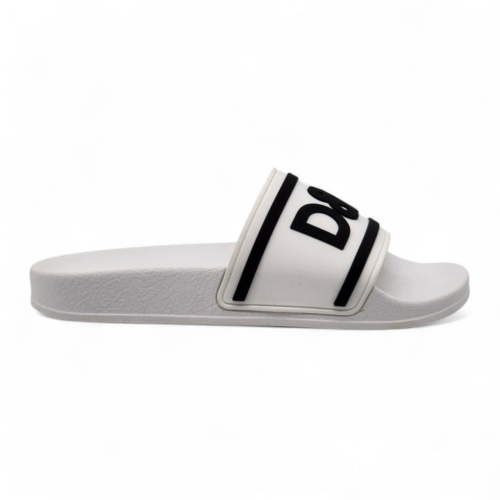 Dolce & Gabbana Logo Saint Barth Rubber Pool Slides White EU 39 US 9