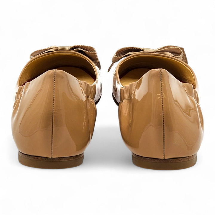 Christian Louboutin Gloriana Leather Ballet Flats Blush Nude EU 38.5 US 8