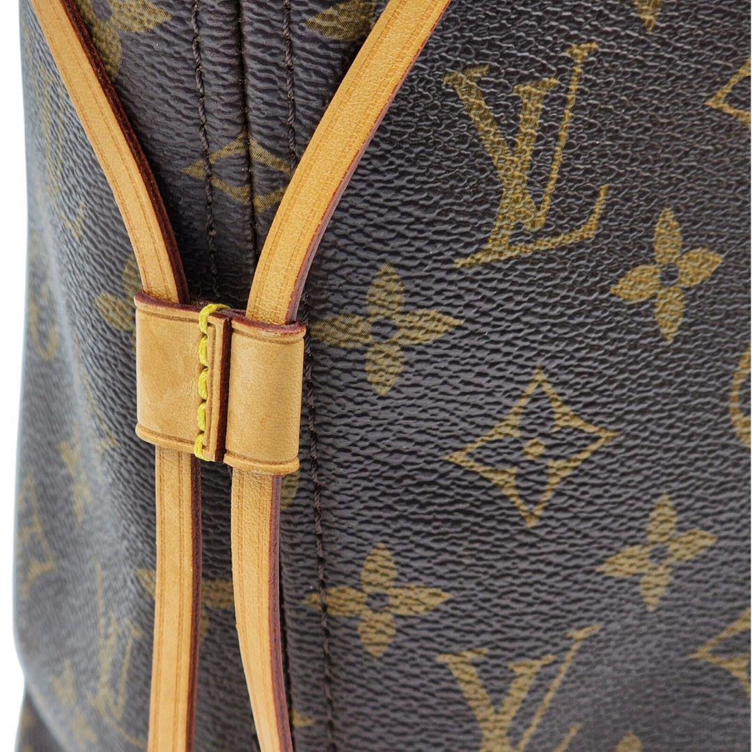 Louis Vuitton Neverfull MM Monogram Canvas Tote Bag M40156 Brown