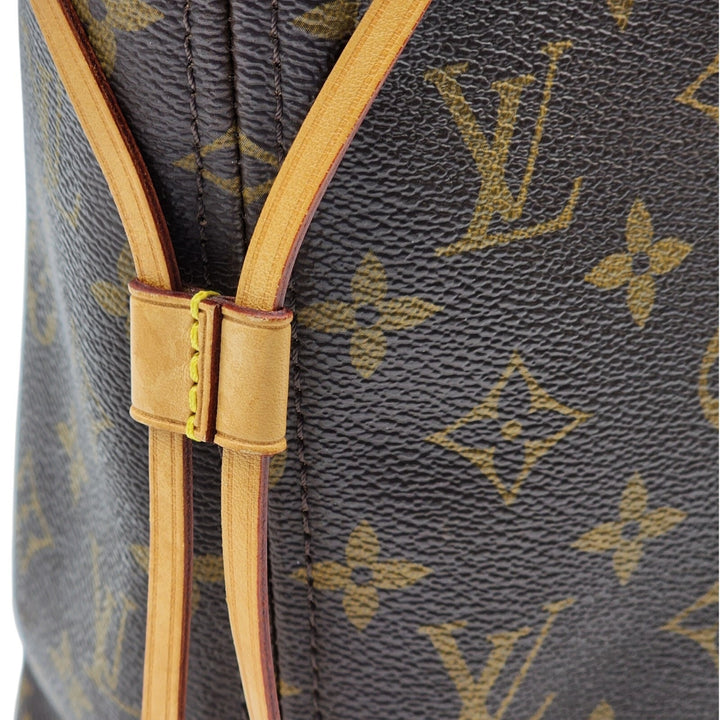Louis Vuitton Neverfull MM Monogram Canvas Tote Bag M40156 Brown