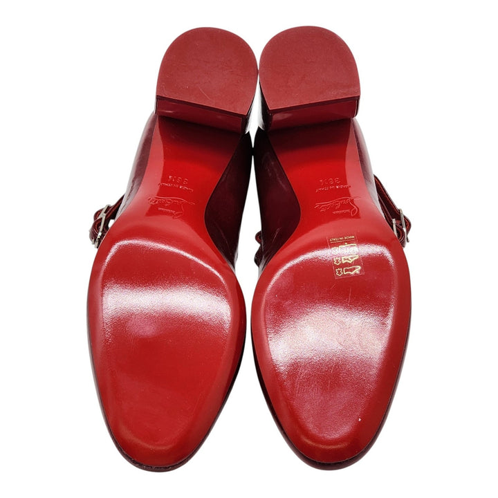 Christian Louboutin Miss Jane Patent Leather Pumps Red EU 36.5 US 6 - New $945