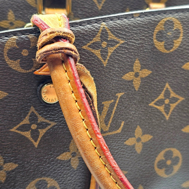 Louis Vuitton Monogram Montaigne GM Shoulder Tote Bag Brown M41067