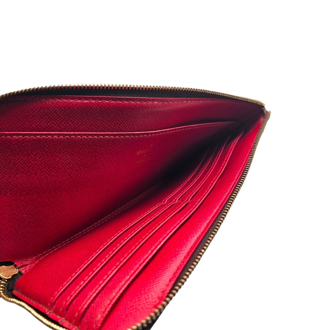 Louis Vuitton Damier Ebene Trunks Bags Complice Clutch Wallet Brown N61740