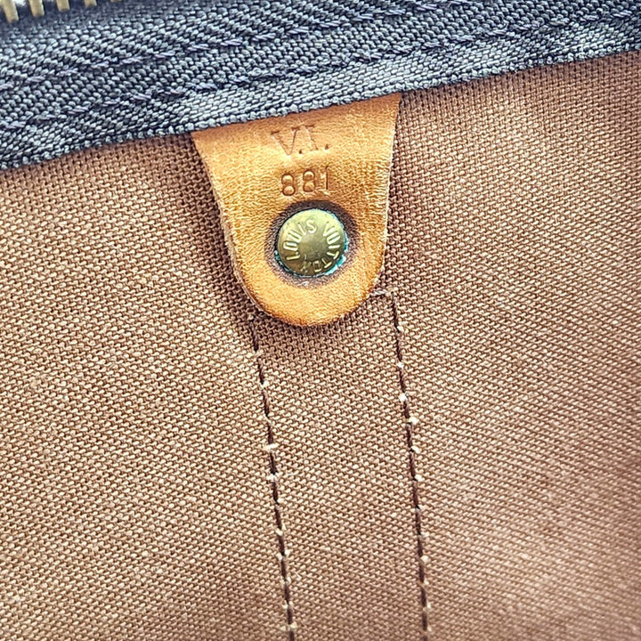 Louis Vuitton Keepall Bandouliere Duffle 45 Brown Canvas